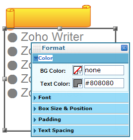 ZohoShow2．0-PropertyTextBox.bmp